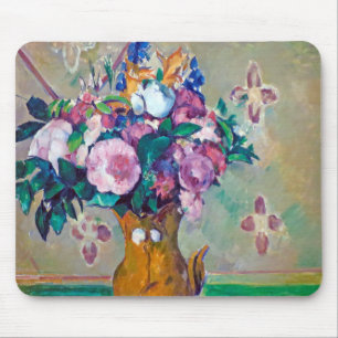 Still Life with Flowers, Paul Cezanne Mouse Pad
