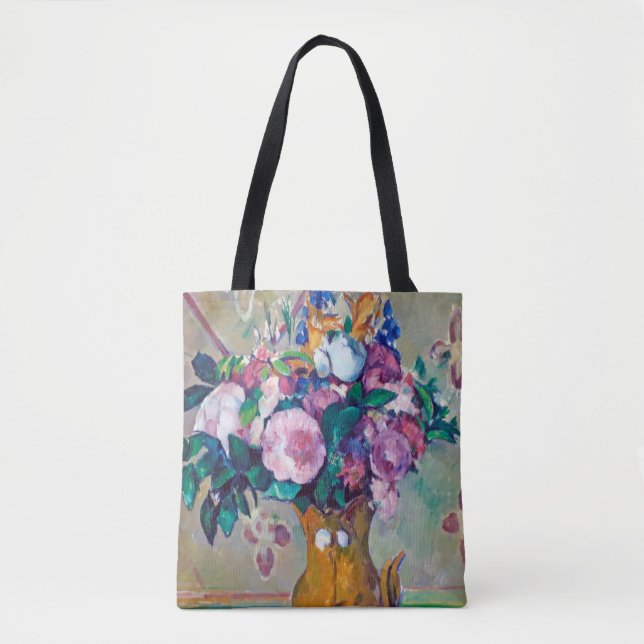 Still Life with Flowers, Paul Cezanne Tote Bag (Front)