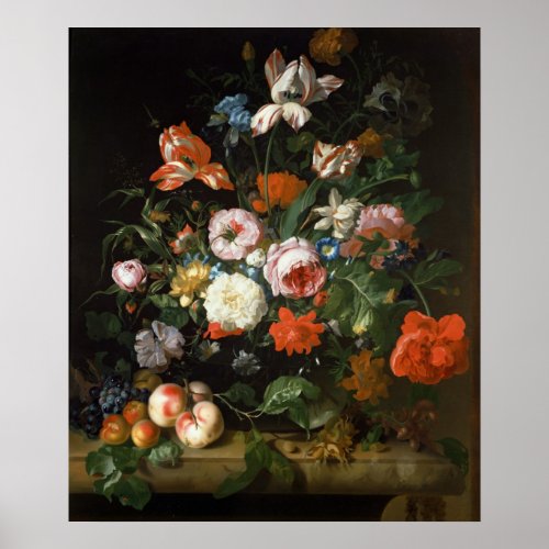 Still life with flowers poster
