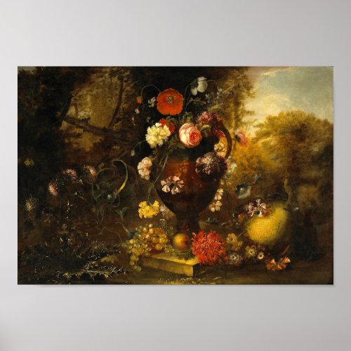 Still life with flowers  poster