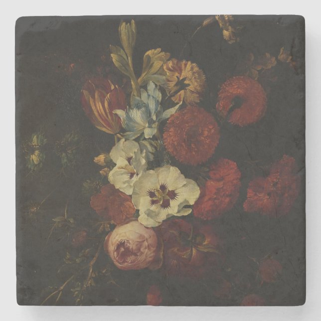 Still Life with Flowers  Stone Coaster (Front)