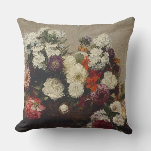 Still Life with Flowers Throw Pillow