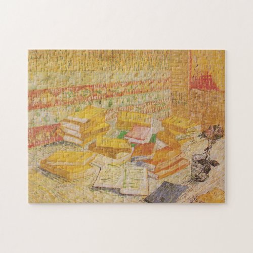 Still Life with French Novels  Vincent Van Gogh Jigsaw Puzzle