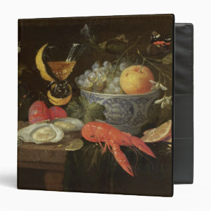 Still Life with Fruit and Shell Fish, 1653 (oil on 3 Ring Binder