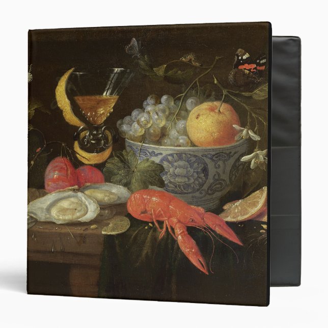 Still Life with Fruit and Shell Fish, 1653 (oil on 3 Ring Binder (Front/Inside)