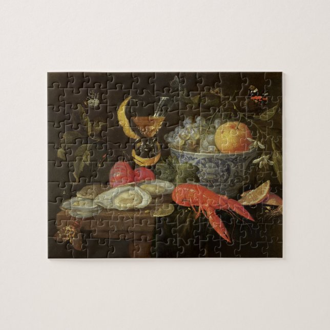Still Life with Fruit and Shell Fish, 1653 (oil on Jigsaw Puzzle (Horizontal)