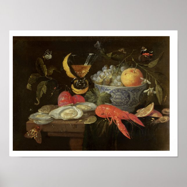 Still Life with Fruit and Shell Fish, 1653 (oil on Poster (Front)