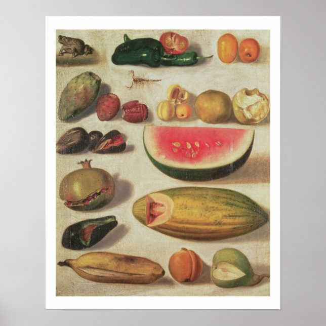 Still Life with Fruit and Toad Poster (Front)