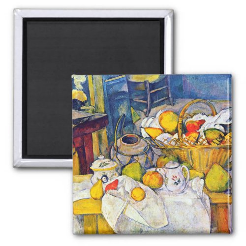 Still Life with Fruit Basket Paul Cezanne Magnet