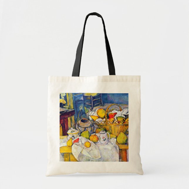Still Life with Fruit Basket, Paul Cezanne Tote Bag (Front)