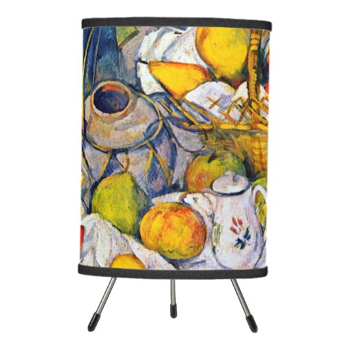 Still Life with Fruit Basket Paul Cezanne Tripod Lamp