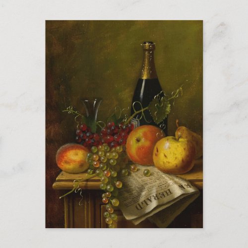 Still Life with Fruit by William Michael Harnett Postcard
