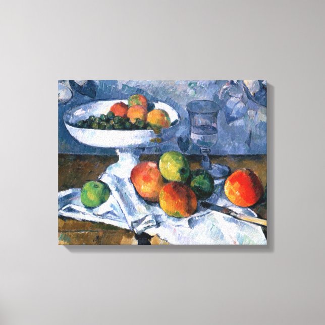 Still Life with Fruit Dish Canvas Print (Front)
