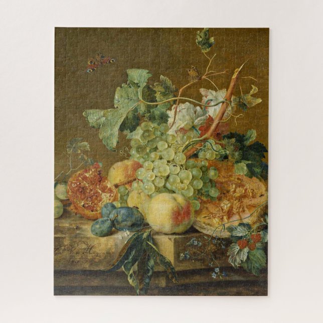 Still Life with Fruit Jan Van Huysum 1700 Jigsaw Puzzle (Vertical)