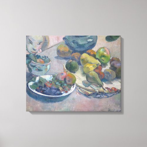 Still Life With Fruits by Paul Gauguin Canvas Print