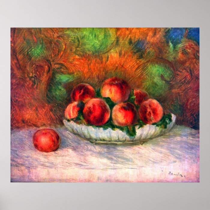 Still life with fruits by Pierre Renoir Print