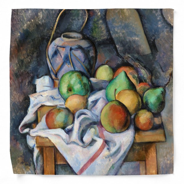 Still Life with Fruits, Paul Cezanne Bandana (Front)