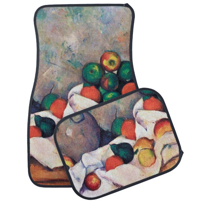 Still Life with Fruits, Paul Cezanne Car Floor Mat (Set)