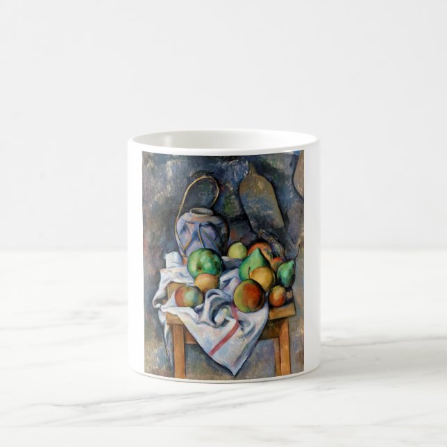 Still Life with Fruits, Paul Cezanne Coffee Mug (Center)