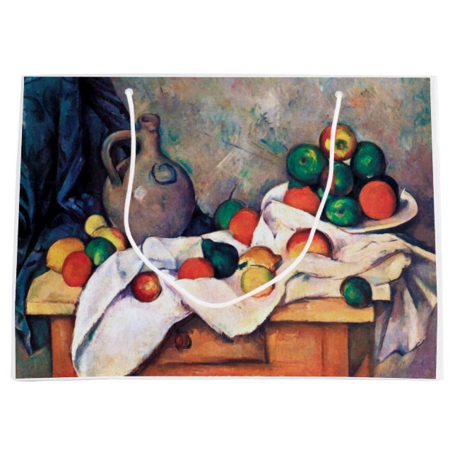 Still Life with Fruits, Paul Cezanne Large Gift Bag (Front)