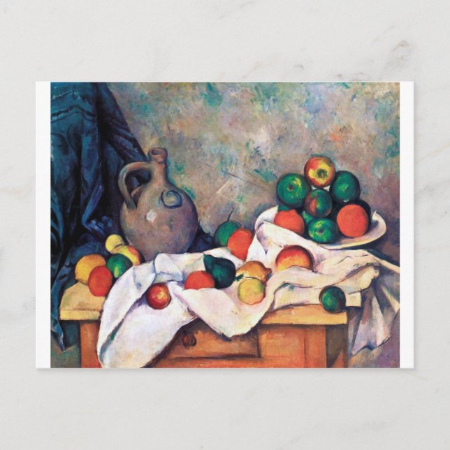 Still Life with Fruits, Paul Cezanne Postcard (Front)