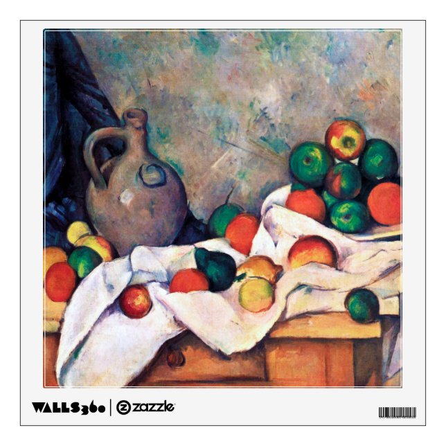 Still Life with Fruits, Paul Cezanne Wall Decal (Front)