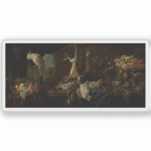 Still Life with Game,Vegetables,Fruit & a Cockatoo Sticker