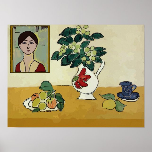 Still Life With Girls Face Poster (Front)