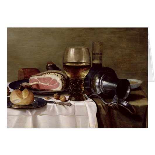 Still Life with Ham 2 Cards (Front Horizontal)