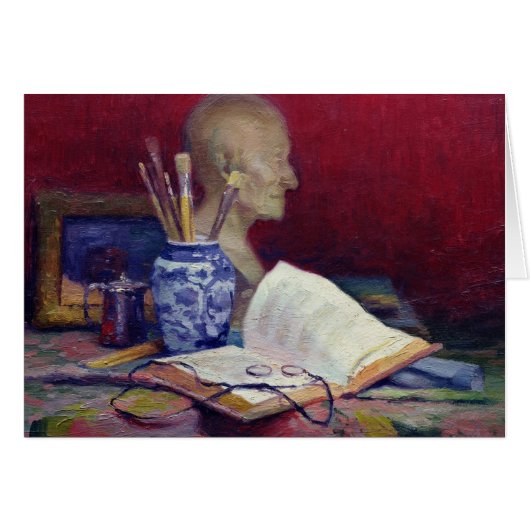 Still Life with Head of Voltaire Cards (Front Horizontal)