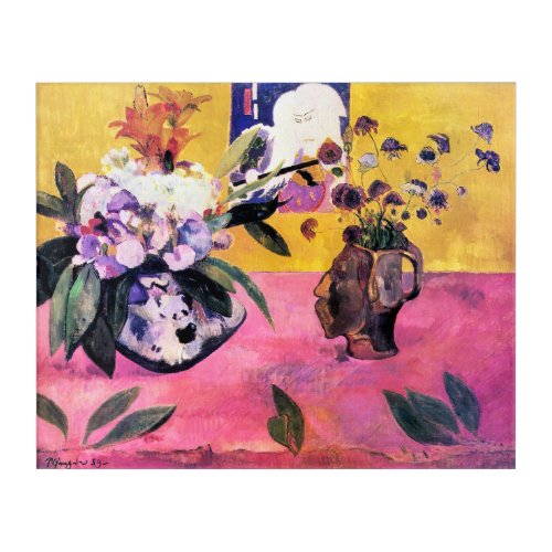 Still Life with Head_Shaped Vase  Paul Gauguin  Acrylic Print