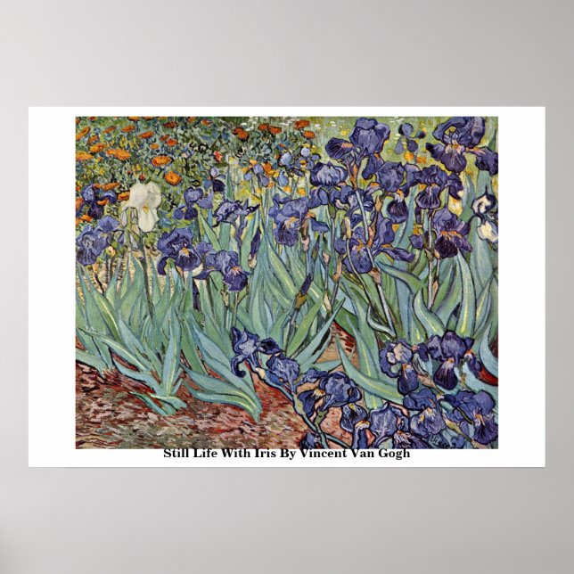 Still Life With Iris By Vincent Van Gogh Poster (Front)