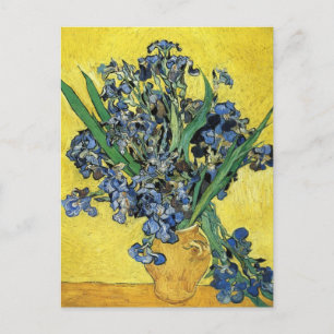 Still Life with Irises by Vincent Van Gogh Postcard