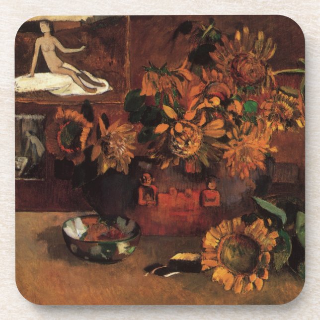 Still Life with L'Esperance (Hope) by Paul Gauguin Drink Coaster (Front)