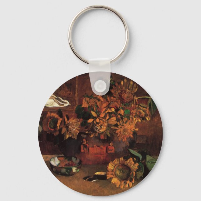 Still Life with L'Esperance (Hope) by Paul Gauguin Keychain (Front)