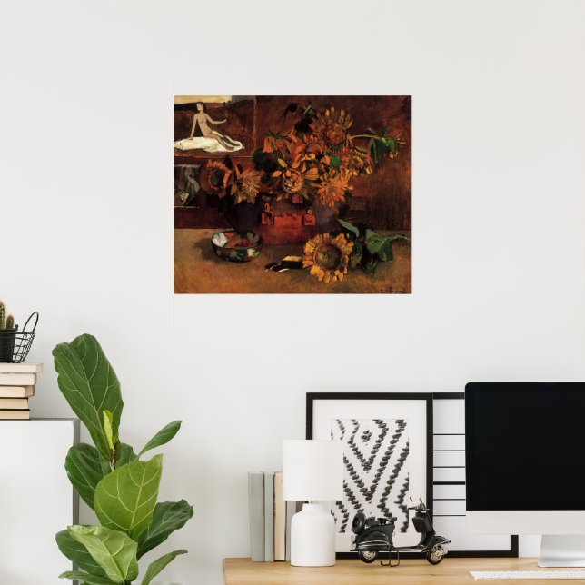 Still Life with L'Esperance (Hope) by Paul Gauguin Poster (Home Office)