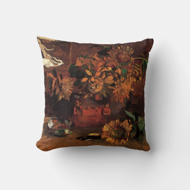 Still Life with L'Esperance (Hope) by Paul Gauguin Throw Pillow (Front)