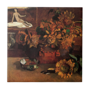 Still Life with L'Esperance (Hope) by Paul Gauguin Tile