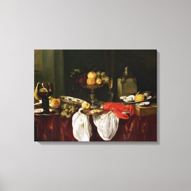 Still Life with lobster Canvas Print (Front)