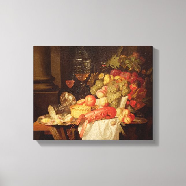 Still Life with Lobster Canvas Print (Front)