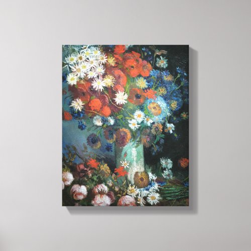 Still Life with Meadow Flowers  Vincent Van Gogh Canvas Print