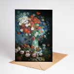 Still Life with Meadow Flowers | Vincent van Gogh Card<br><div class="desc">Still Life with Meadow Flowers and Roses (1886) by Dutch post-impressionist artist Vincent Van Gogh. Original fine art painting is an oil on canvas depicting a still life of an abundant mix of flowers in a vase.

Use the design tools to add custom text or personalize the image.</div>