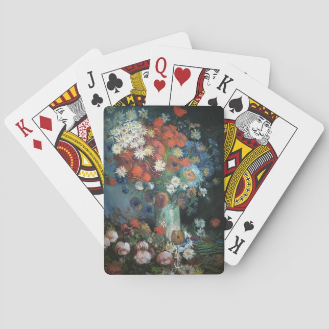 Still Life with Meadow Flowers | Vincent van Gogh Poker Cards (Back)