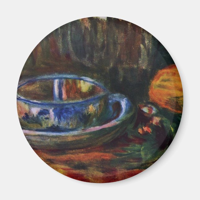 Still Life With Mug By Pierre-Auguste Renoir Magnet (Front)