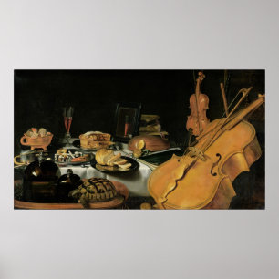 Still Life with Musical Instruments, 1623 Poster