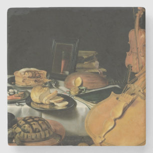 Still Life with Musical Instruments, 1623 Stone Coaster