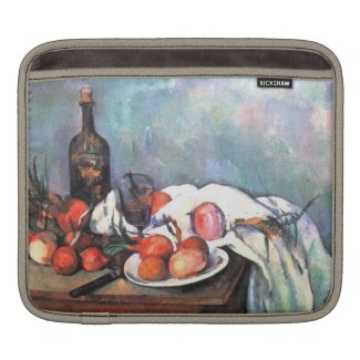 Still Life with Onions by Cezanne iPad Sleeve rickshawsleeve