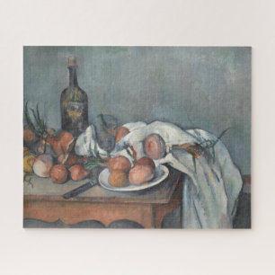 Still Life with Onions, OIl Painting, Paul Cezanne Jigsaw Puzzle