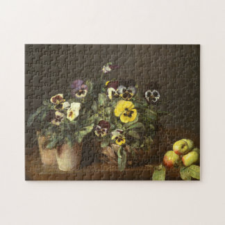 Still Life with Pansies by Henri Fantin-Latour Jigsaw Puzzle
