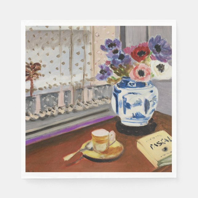 Still Life with Pascal's Pensees, Napkins (Front)